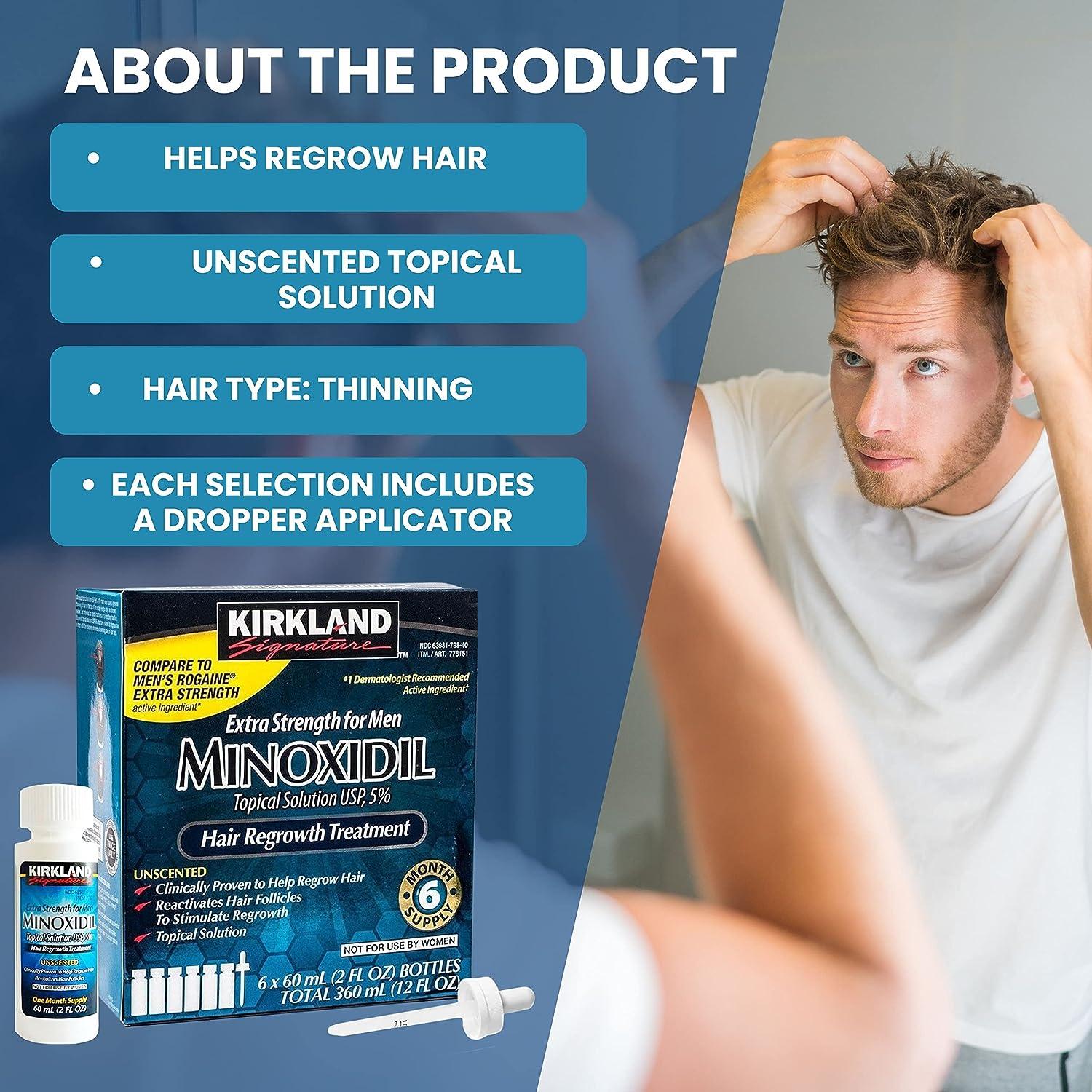 USA IMPORTED Kirkland Minoxidil 5% – Hair Regrowth Solution (60ml) - Image 7